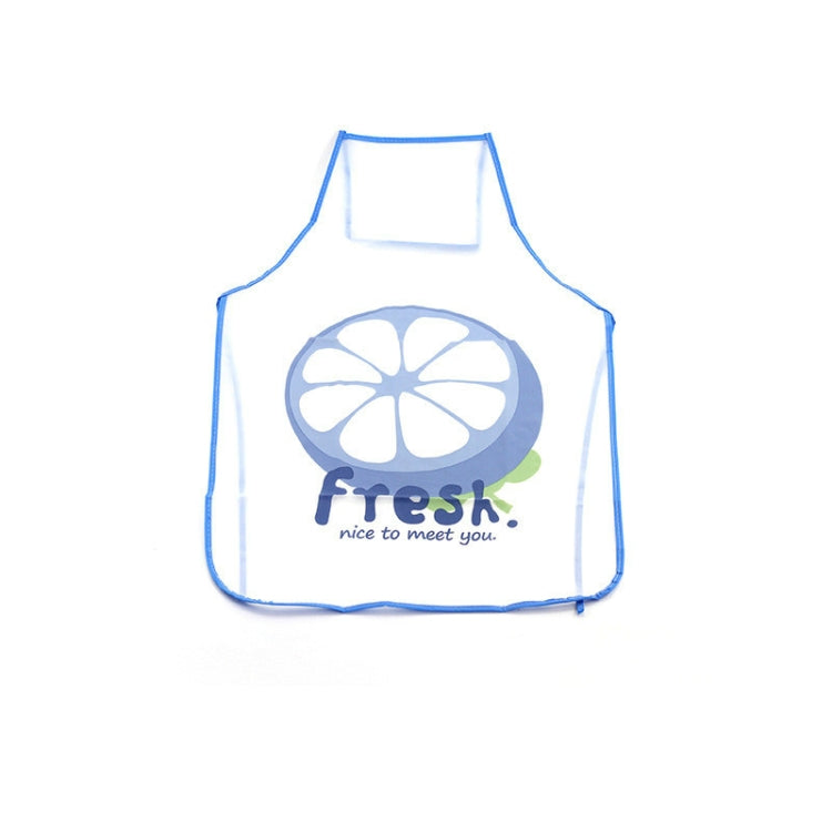 2 PCS Fruit Pattern Oilproof Translucent Waterproof Apron