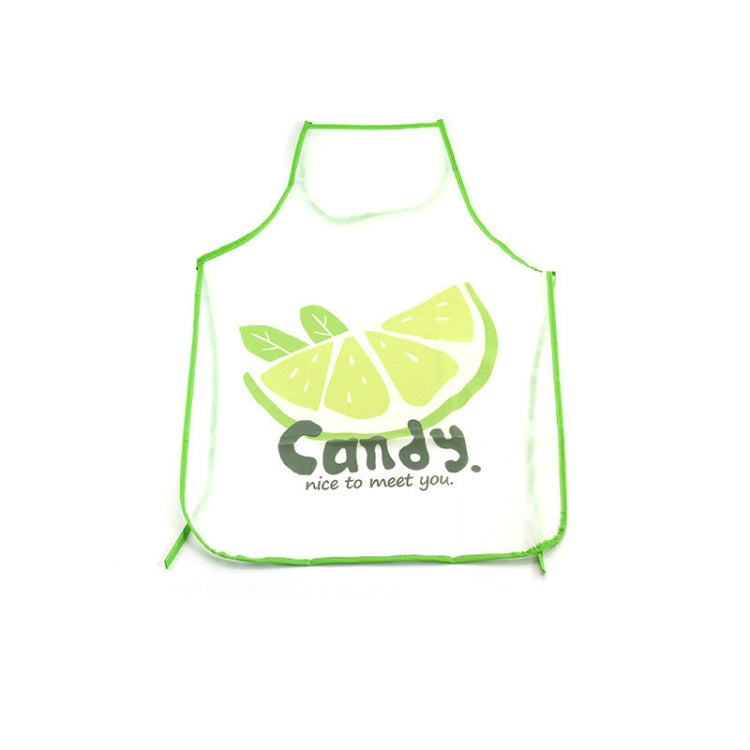 2 PCS Fruit Pattern Oilproof Translucent Waterproof Apron