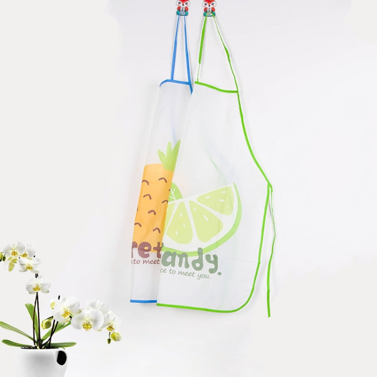 2 PCS Fruit Pattern Oilproof Translucent Waterproof Apron