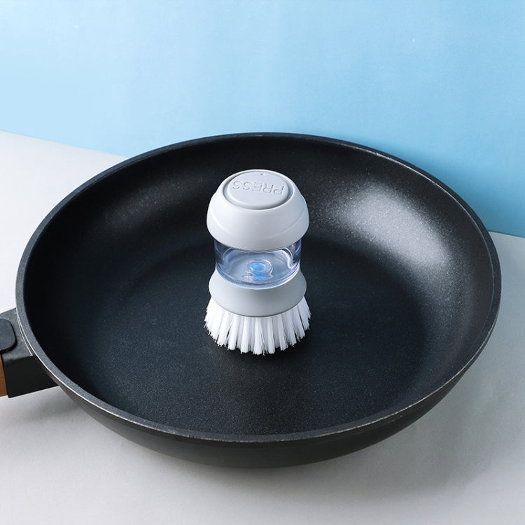 2518 Automatic Dosing Brush Pot Brush Cup Artifact Non-stick Oil Decontamination Wash Pot Brush(Gray)