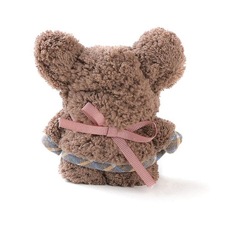 Creative Bear Cute Face Towel Absorbent Lint Soft Wash Coral Fleece Gift Towel, Size:30x30cm