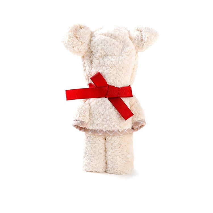Creative Bear Cute Face Towel Absorbent Lint Soft Wash Coral Fleece Gift Towel, Size:30x80cm