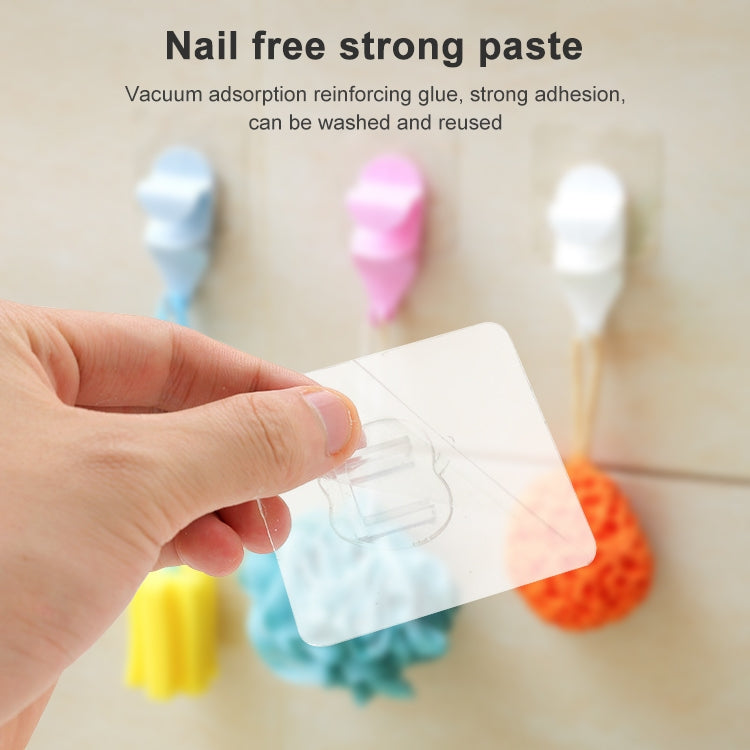 2 PCS Powerful Suction Cup Type Washbasin Hook Kitchen Bathroom Toilet No Trace Hook Wash Face Basin Clip