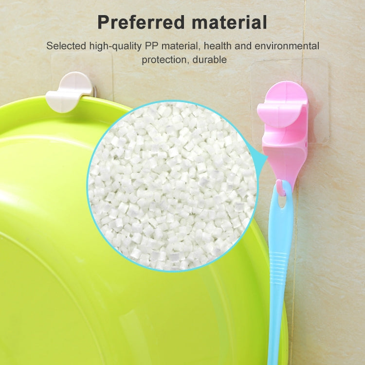 2 PCS Powerful Suction Cup Type Washbasin Hook Kitchen Bathroom Toilet No Trace Hook Wash Face Basin Clip