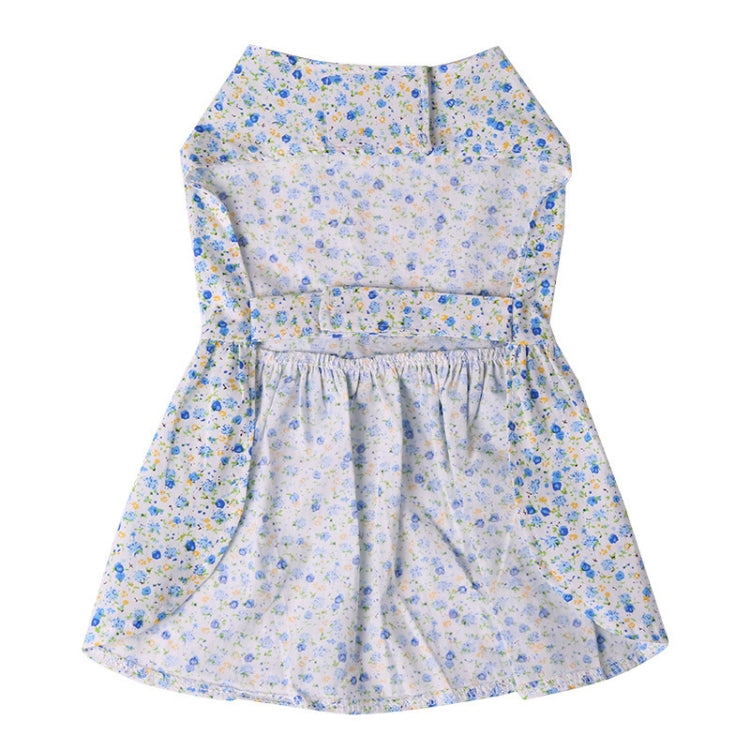 Puppy Pet Dog Clothing Cool Summer Cat Dog Bow Floral Skirt, Size: XS