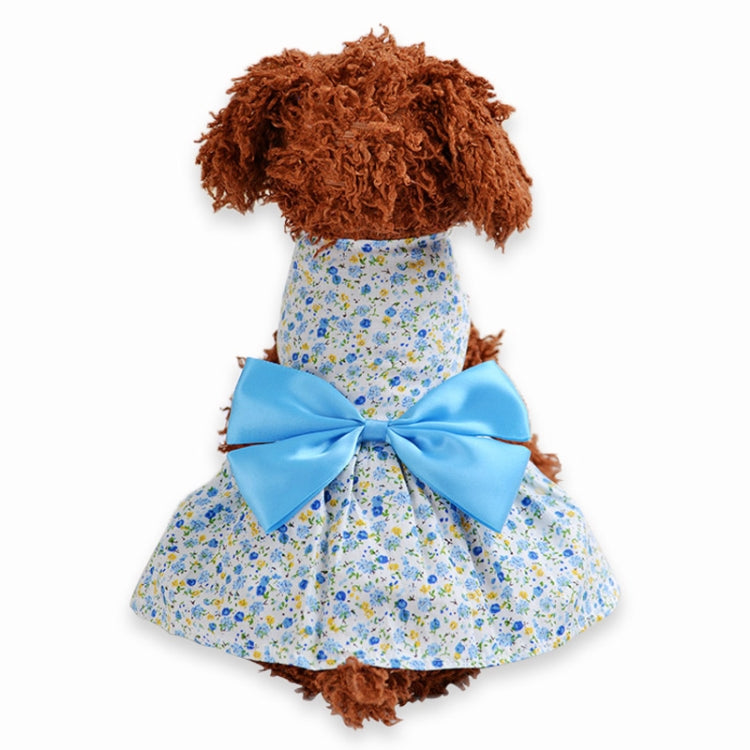 Puppy Pet Dog Clothing Cool Summer Cat Dog Bow Floral Skirt, Size: XL