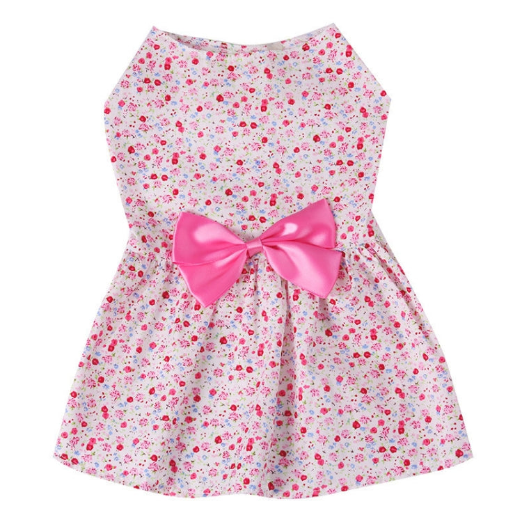 Puppy Pet Dog Clothing Cool Summer Cat Dog Bow Floral Skirt, Size: XL