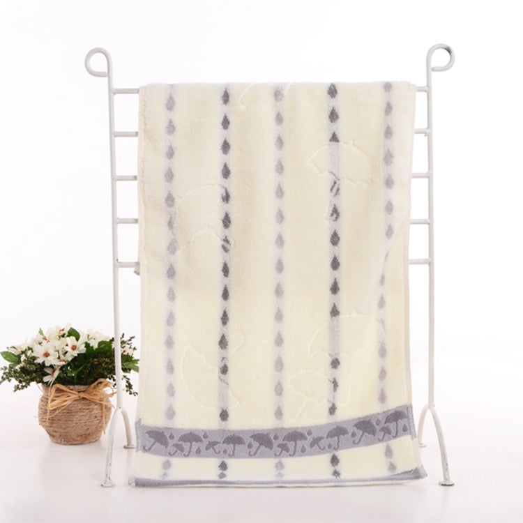 Small Umbrella Thick Towel Child Adult Cotton Face Towel, Size:34x74 CM(Blue Gray)