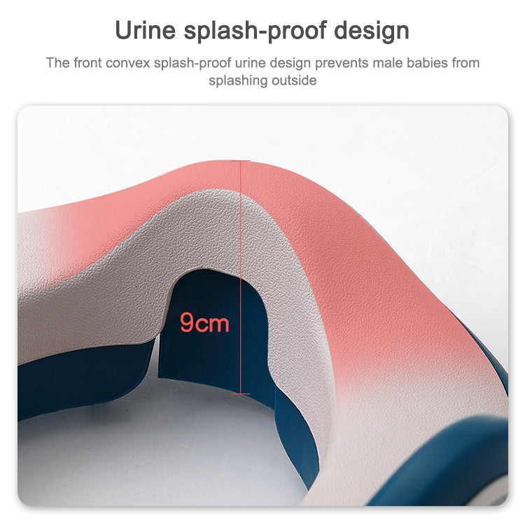 Baby Auxiliary Toilet Cushion Toilet Seat(Blue)