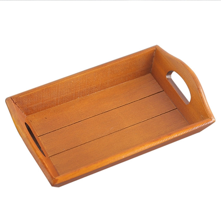 Handmade Square Tray Old Wooden Plate Solid Wood Fruit Plate Hotel Restaurant Dish