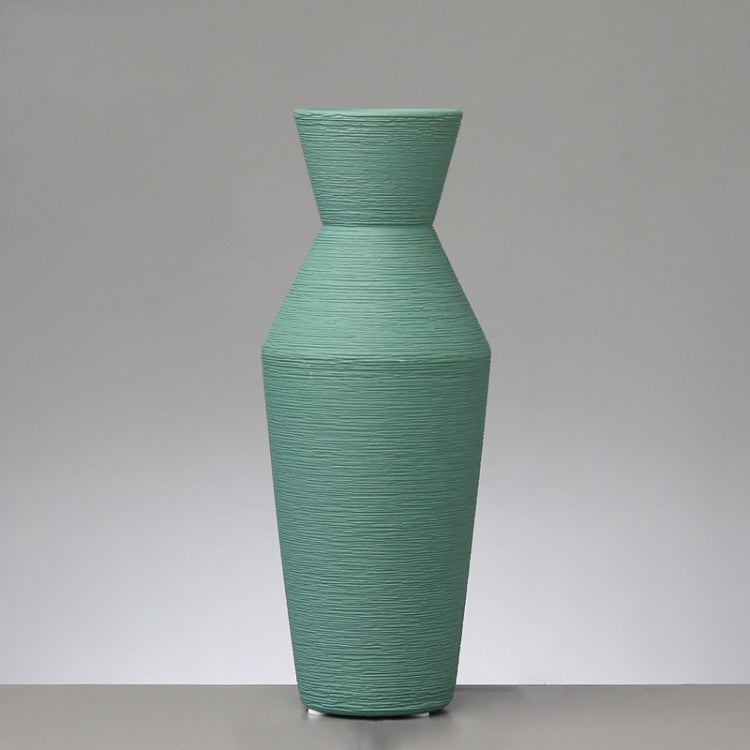 Ceramic Vase Dried Flower Insert Ornaments Home Porch Dry Vase Ornament Furnishings, Colour: Green