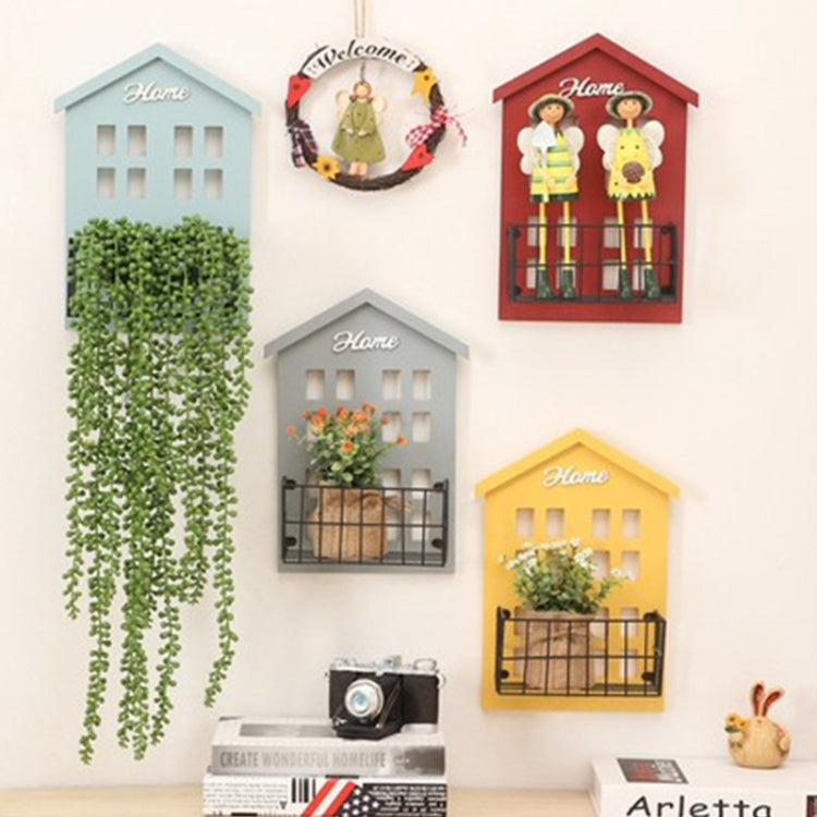 Solid Wood Wall Hanging Flower Wall Decorative Wall Hanging Without Nails