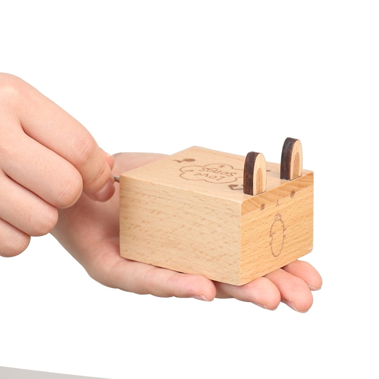 Wooden Creative Hand Shake Music Box Music Children Birthday Gift Student Gift