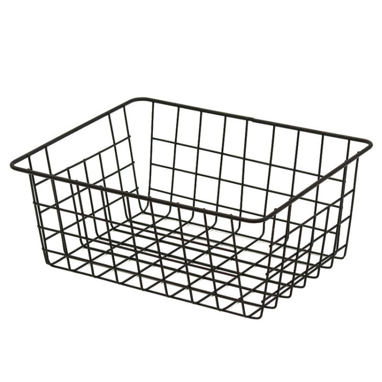 Square Wrought Iron Bath Storage Basket Snack Storage Basket