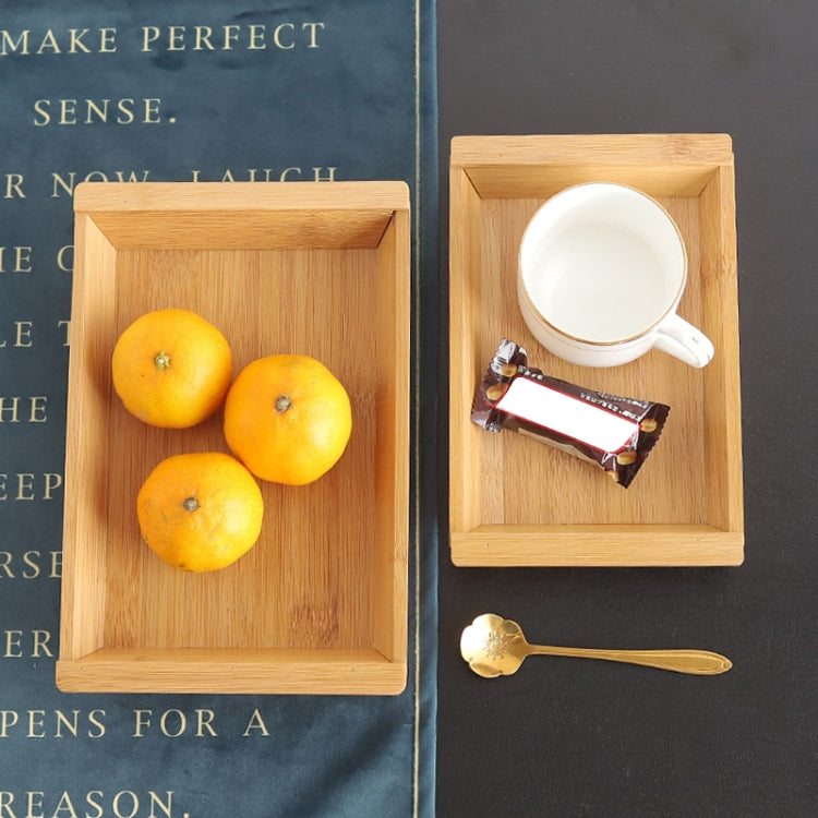 Large Groceries Rectangular Bamboo Wooden Pallets Creative Home Desktop Fruit Platter Restaurant Trays