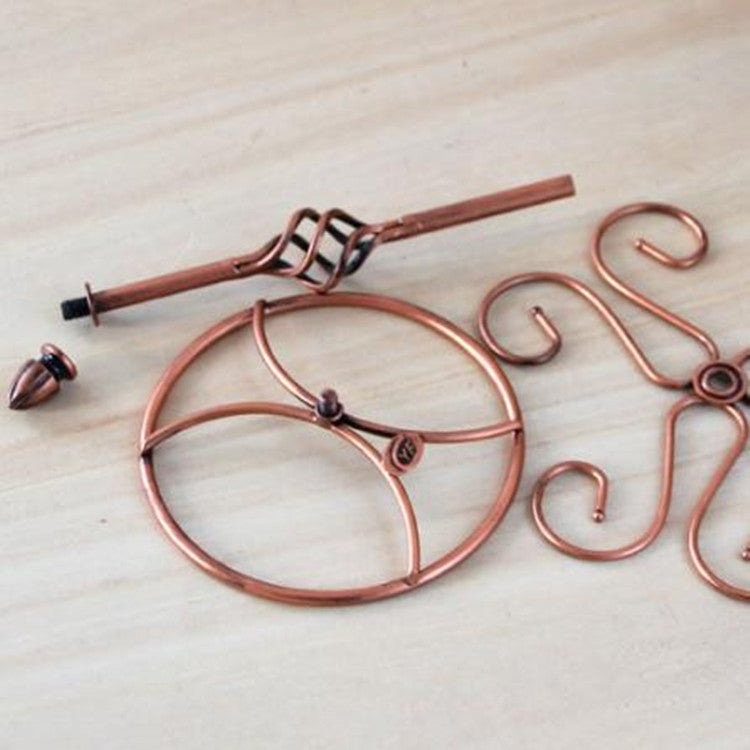 Creative Iron Three-dimensional Upside Down High Red Wine Cup Holder Home Kitchen Bar Wine Cabinet Hanging Cup Holder, Color:Ancient Copper Cup Holder