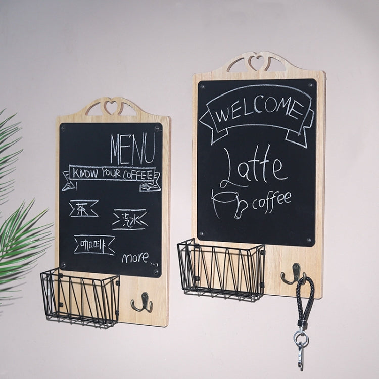 Wooden Blackboard Hanging Message Board