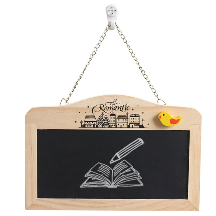 Wooden Wagnetic Hanging Mini Double-sided Small Blackboard with Eraser