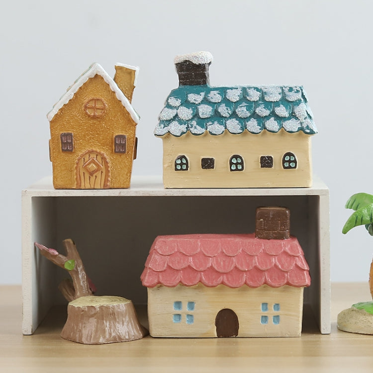 Mini Micro Landscape Small House Resin Ornaments Creative Home Decorations
