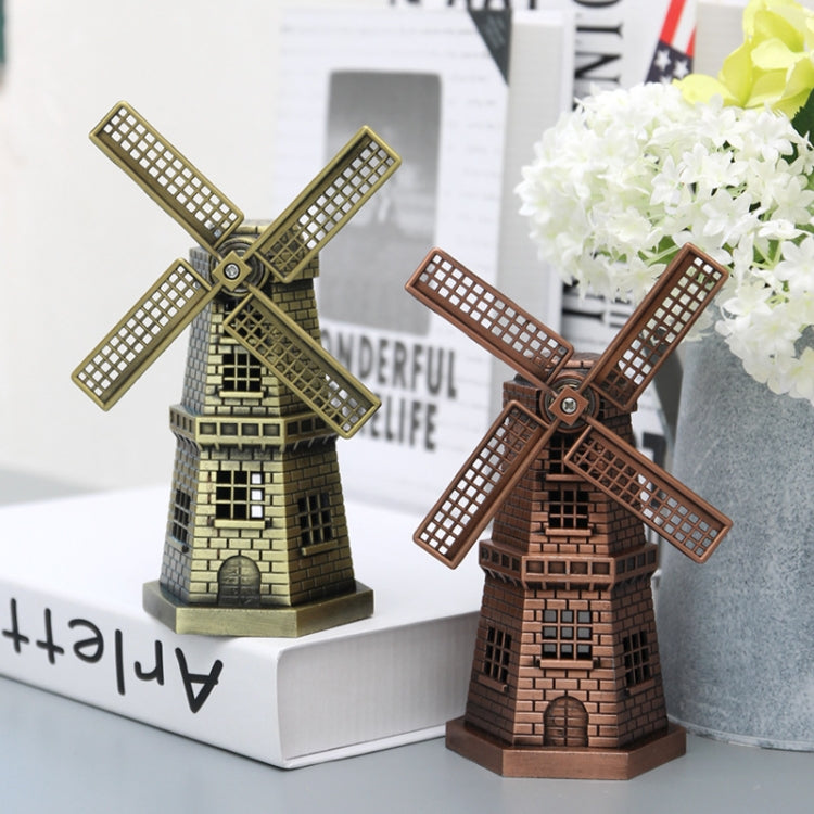 Metal Crafts Windmill Model Ornaments Decoration