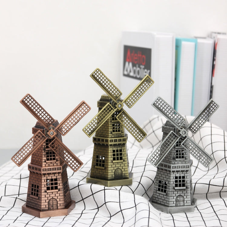 Metal Crafts Windmill Model Ornaments Decoration