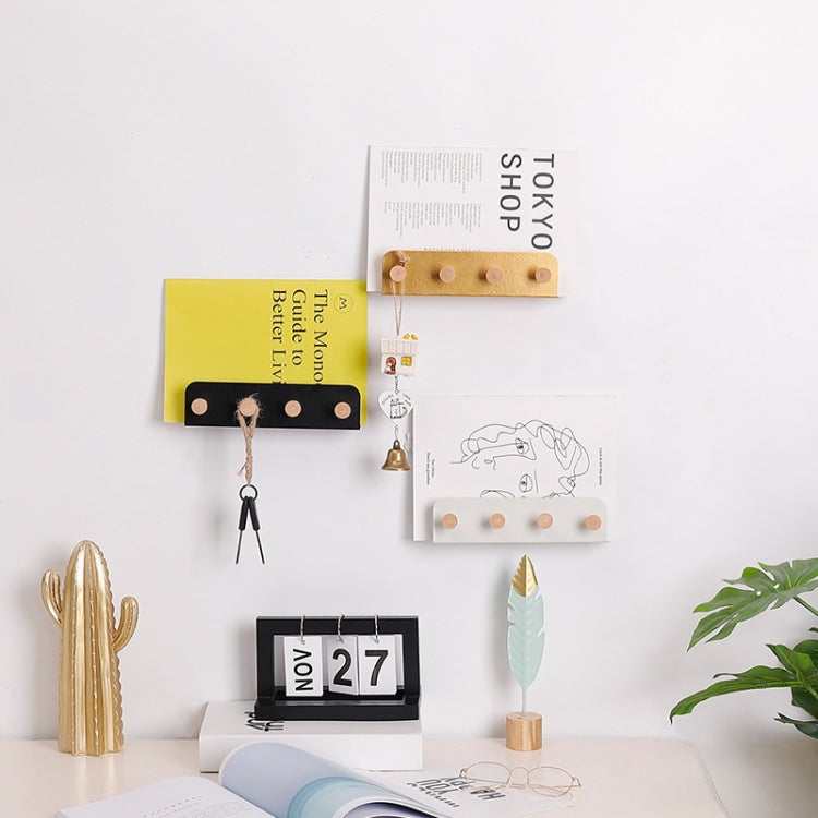 Wind Wall Shelf Creative Wall Hanging Partition Plate Iron Wrought Iron Hook Ledge(White)