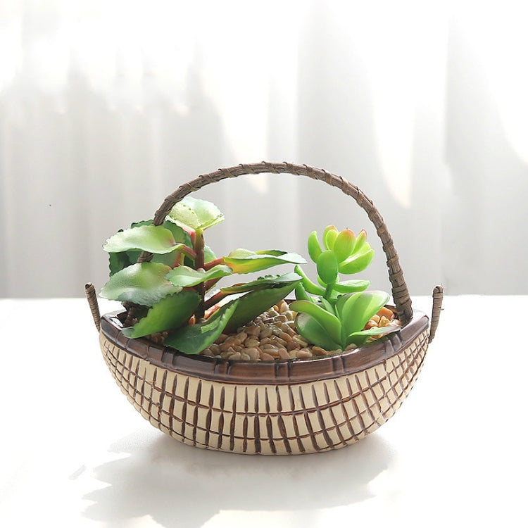 Simulation Succulent Bonsai Desktop Decoration Green Plant Potted Ornaments Plant Crafts