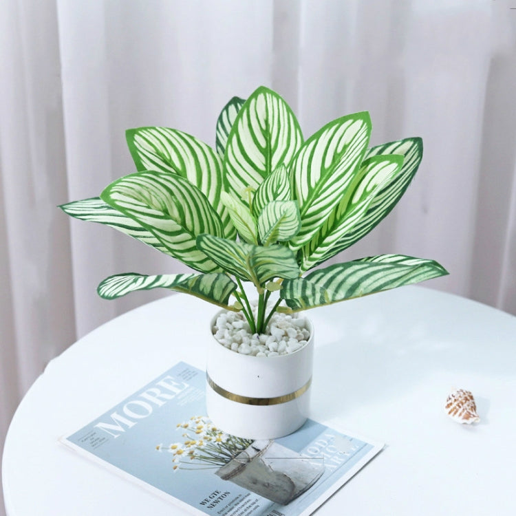 Ceramic Basin Simulation Green Plant Potted Decoration