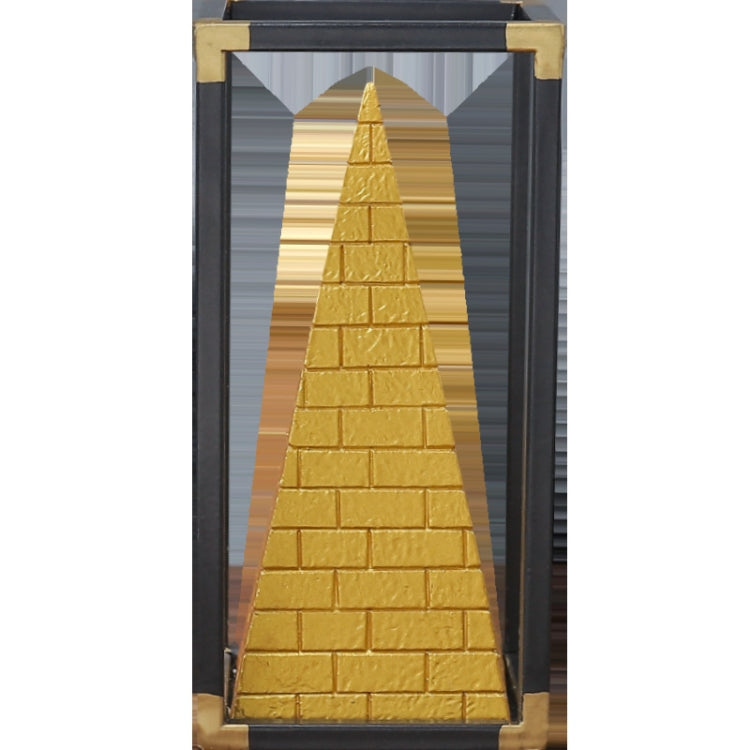 Resin Crafts Pyramid Model Ornaments Home Porch Study Desk Furnishings, Size: Large