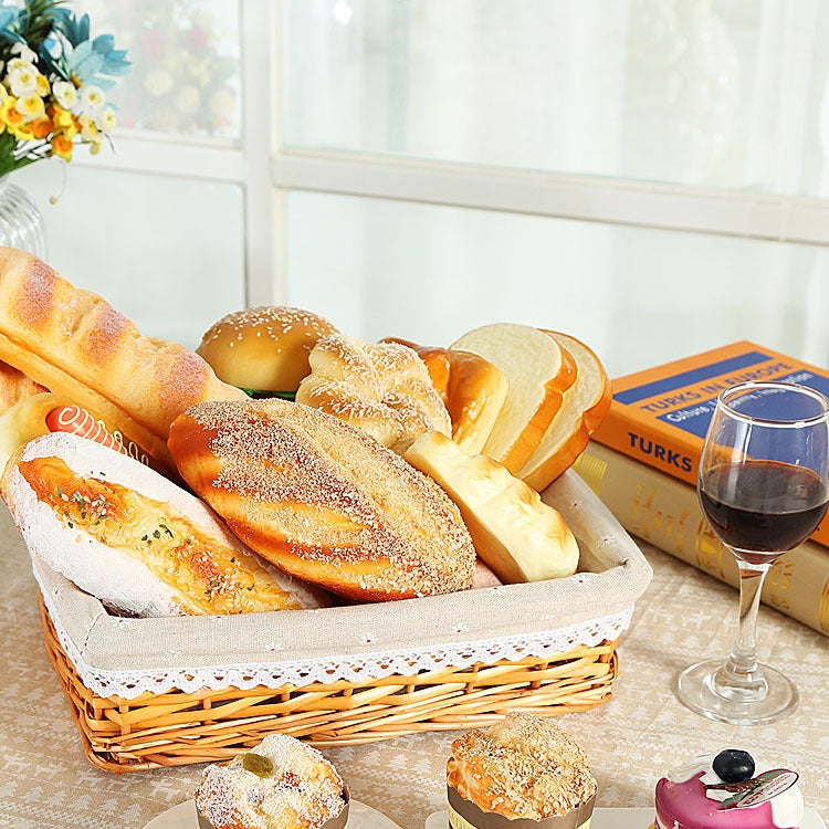 PU Simulation Bread Slice Model Photography Props Home Decoration Window Display