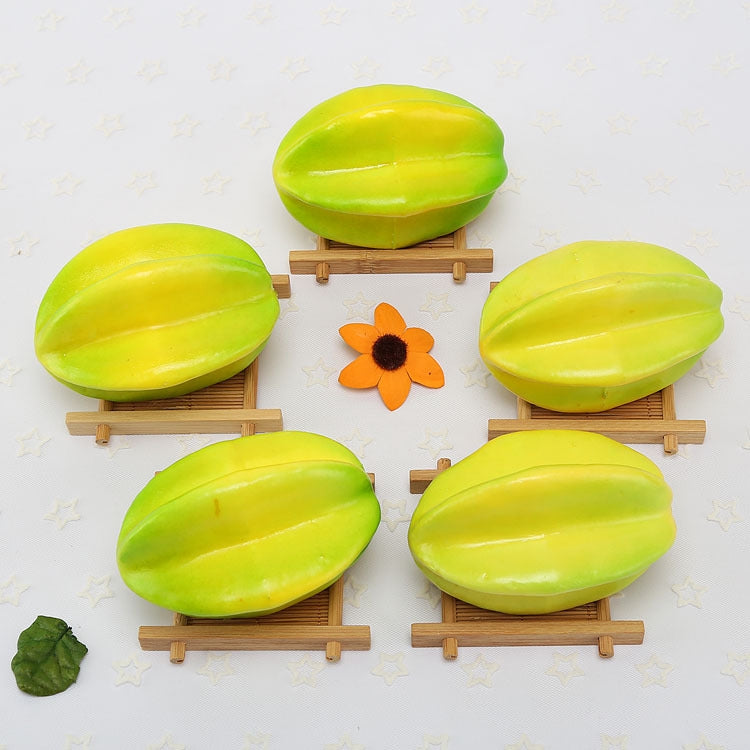 Simulation Carambola Foam Model Photography Props Home Decoration Window Display