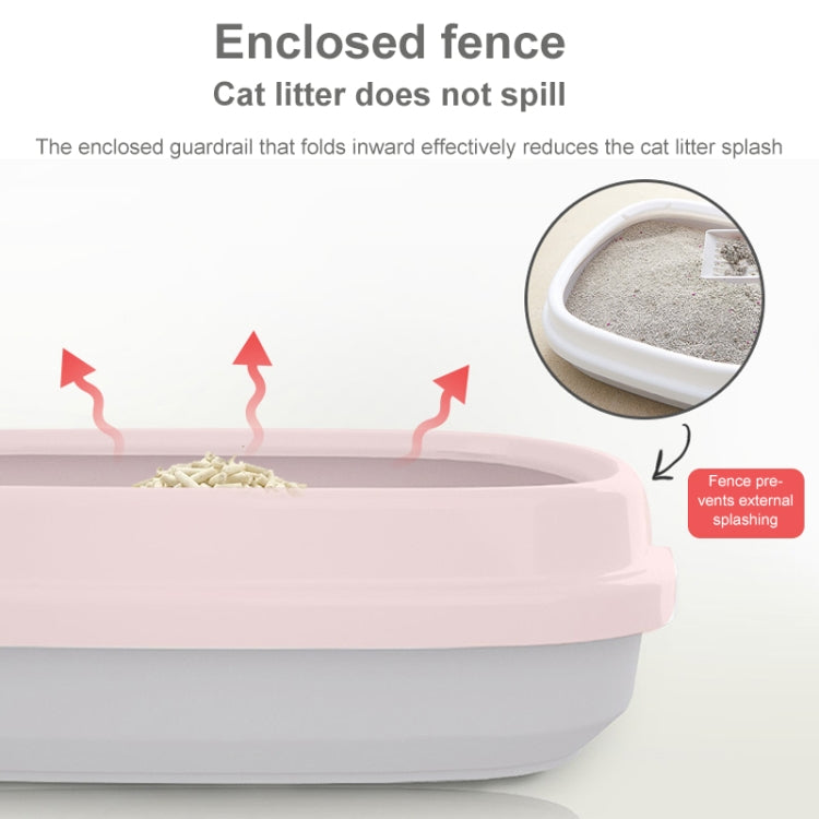 B22210 Semi-enclosed Detachable Pet Litter Box with Cat Litter