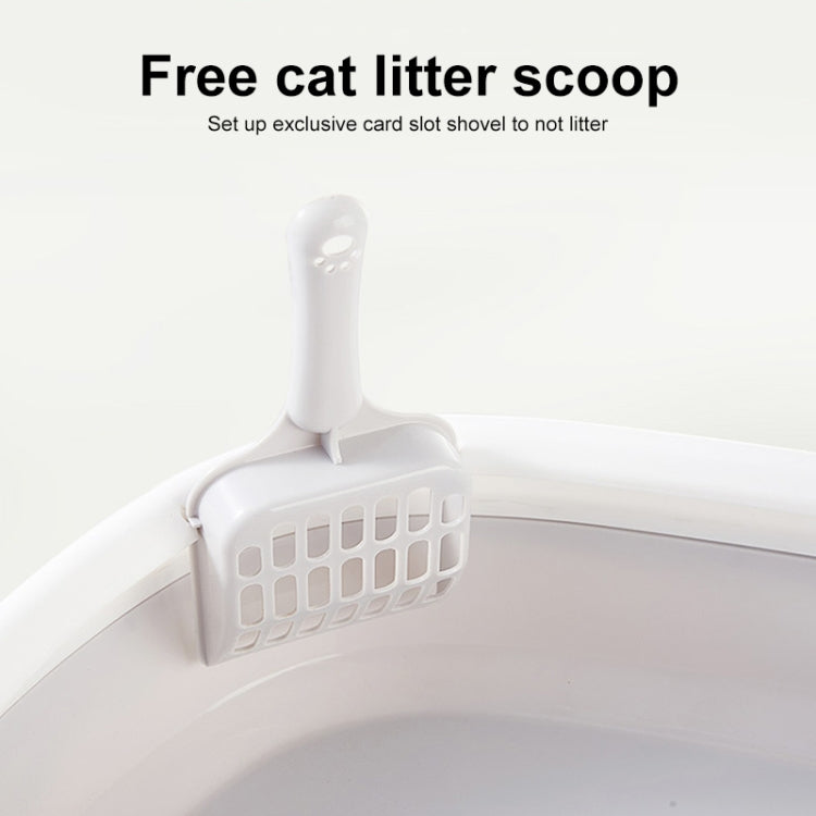 B22210 Semi-enclosed Detachable Pet Litter Box with Cat Litter