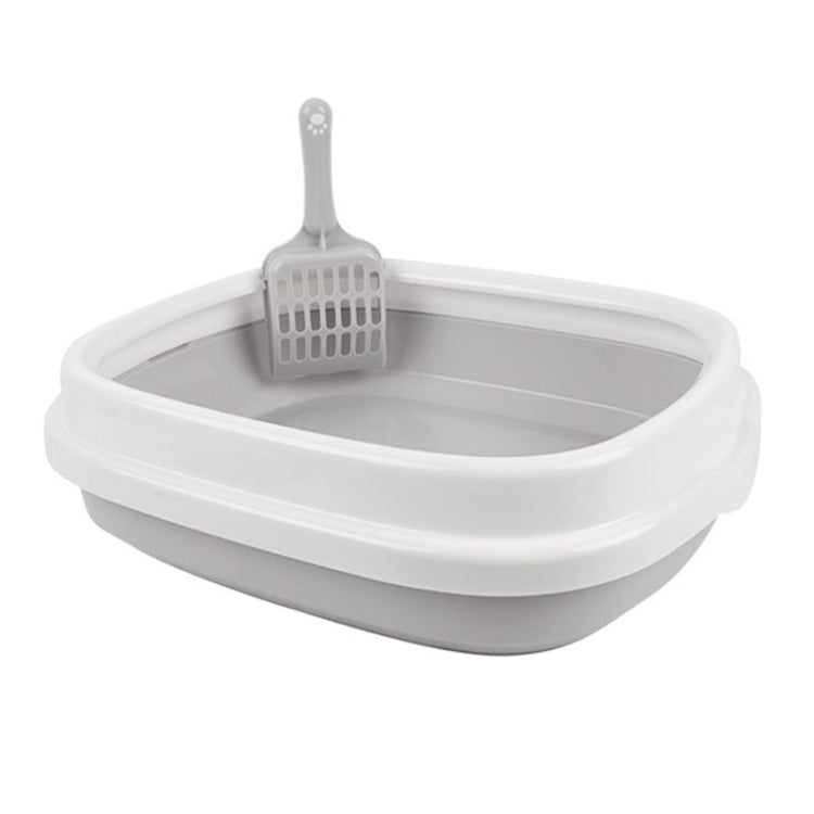 B22210 Semi-enclosed Detachable Pet Litter Box with Cat Litter