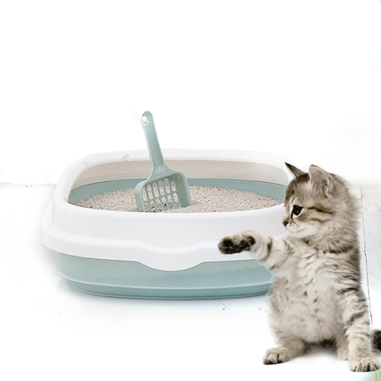 B22210 Semi-enclosed Detachable Pet Litter Box with Cat Litter