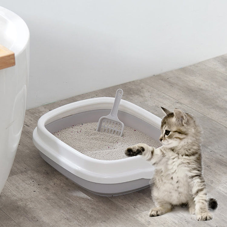 B22210 Semi-enclosed Detachable Pet Litter Box with Cat Litter