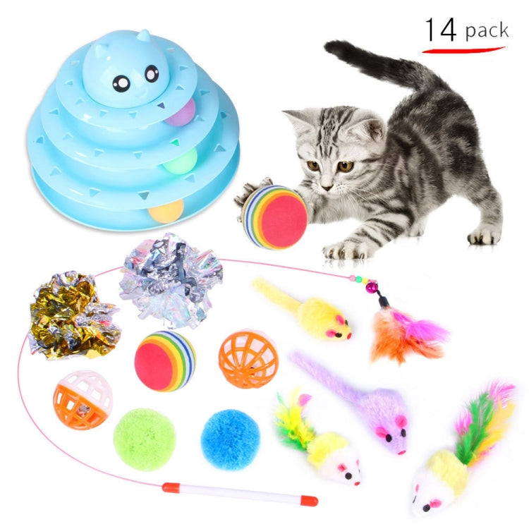 Pet Cat Toy Set Funny Cat Stick Plush Mouse Combo Toy,Specification: No. 10 Set