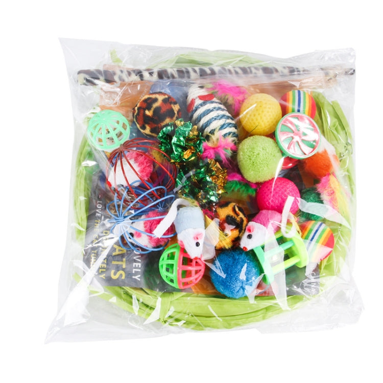 Pet Cat Toy Set Funny Cat Stick Plush Mouse Combo Toy,Specification: No. 15 Set