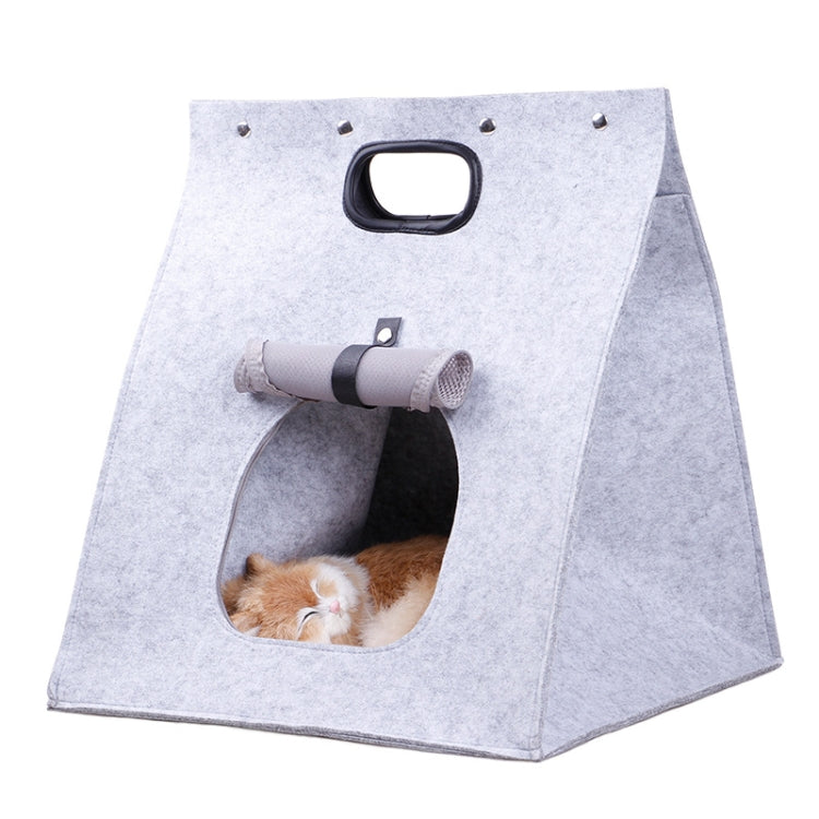 Portable Removable Washable Folding Cat Litter Dog Felt Carrier Bag