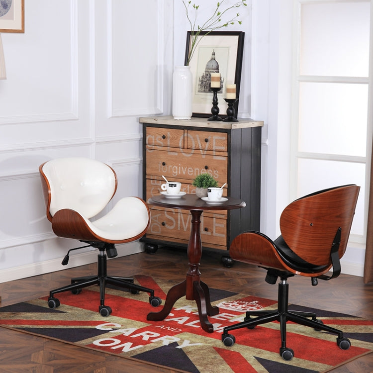 Solid Wood Vintage Chair Household Living Room Chair Bar Chair Lifted and Rotation Simple Swivel Chair Multifunction Chair