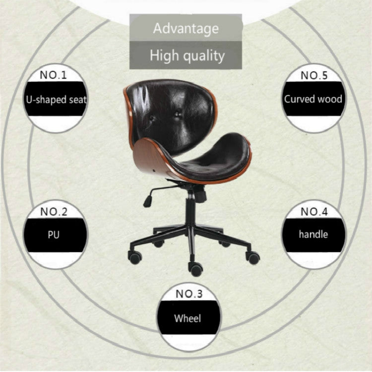 Solid Wood Vintage Chair Household Living Room Chair Bar Chair Lifted and Rotation Simple Swivel Chair Multifunction Chair