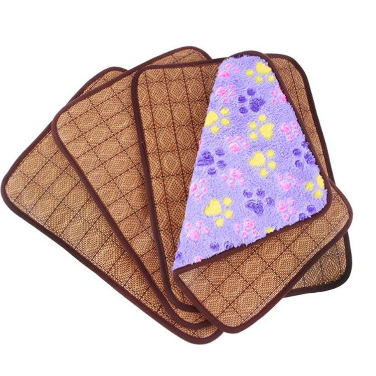 Pet Double-sided Mat Vine Cushion Kennel Cat Blanket Mat, Size:M