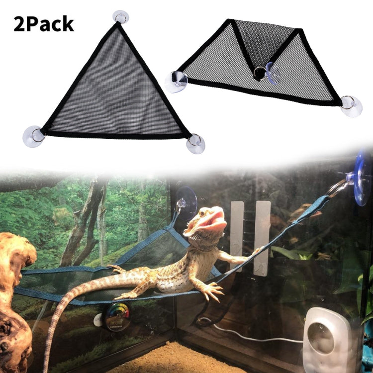 2 PCS Chameleon Reptile Lizard Landscaping Avoiding Hanging Swing Pet Hammock