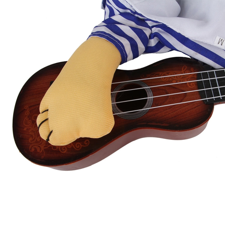 2 PCS Thin Section Funny Cat Guitarist Turned Into Pet Clothes, Size: M