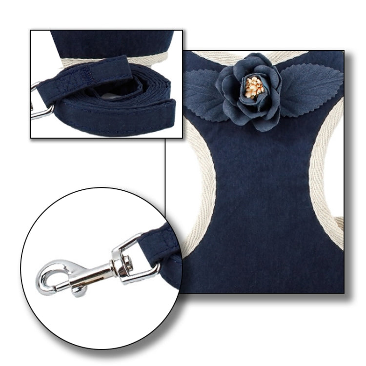 2 PCS Dog Leashes Chest Straps Small Medium Dogs Vest Dog Supplies, Size: M