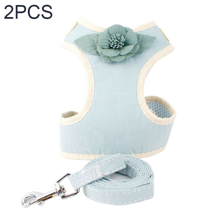 2 PCS Dog Leashes Chest Straps Small Medium Dogs Vest Dog Supplies, Size: M