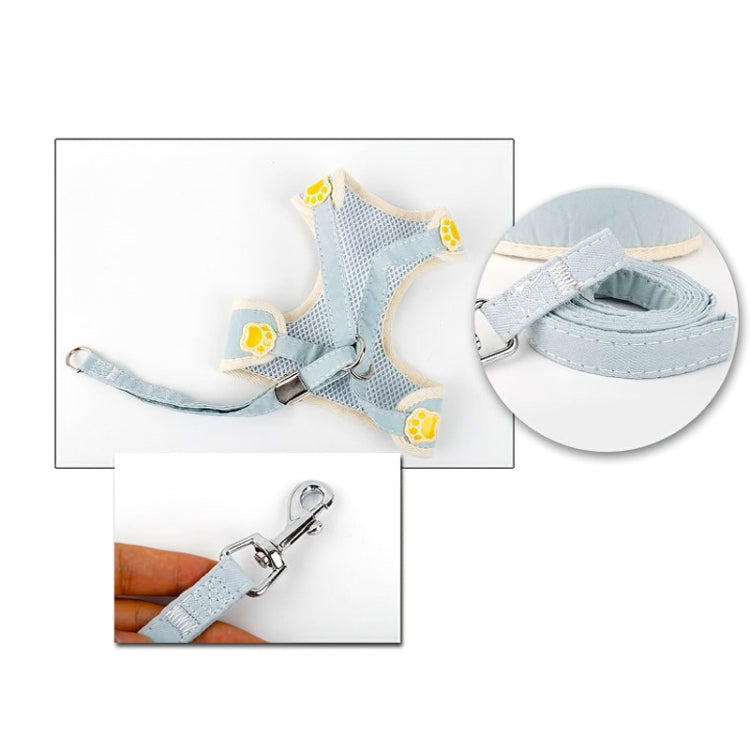 2 PCS Dog Leashes Chest Straps Small Medium Dogs Vest Dog Supplies, Size: M