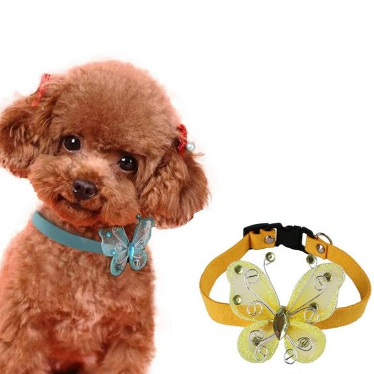 2 PCS Dog Bow Collar Small Dog Teddy Jewelry Collar, Size:S