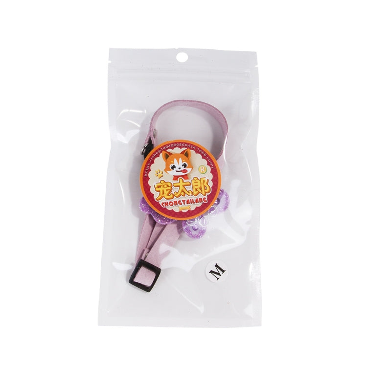 2 PCS Dog Bow Collar Small Dog Teddy Jewelry Collar, Size:S