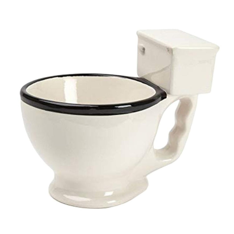 Novelty Toilet Ceramic Mug Coffee Tea Milk Ice Cream Cup with Handle